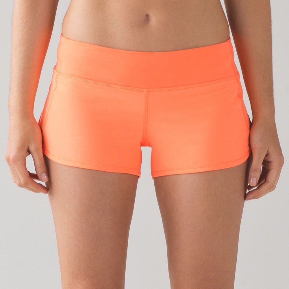 NWT (TXOR “filtered orange”) speed shorts sz 4